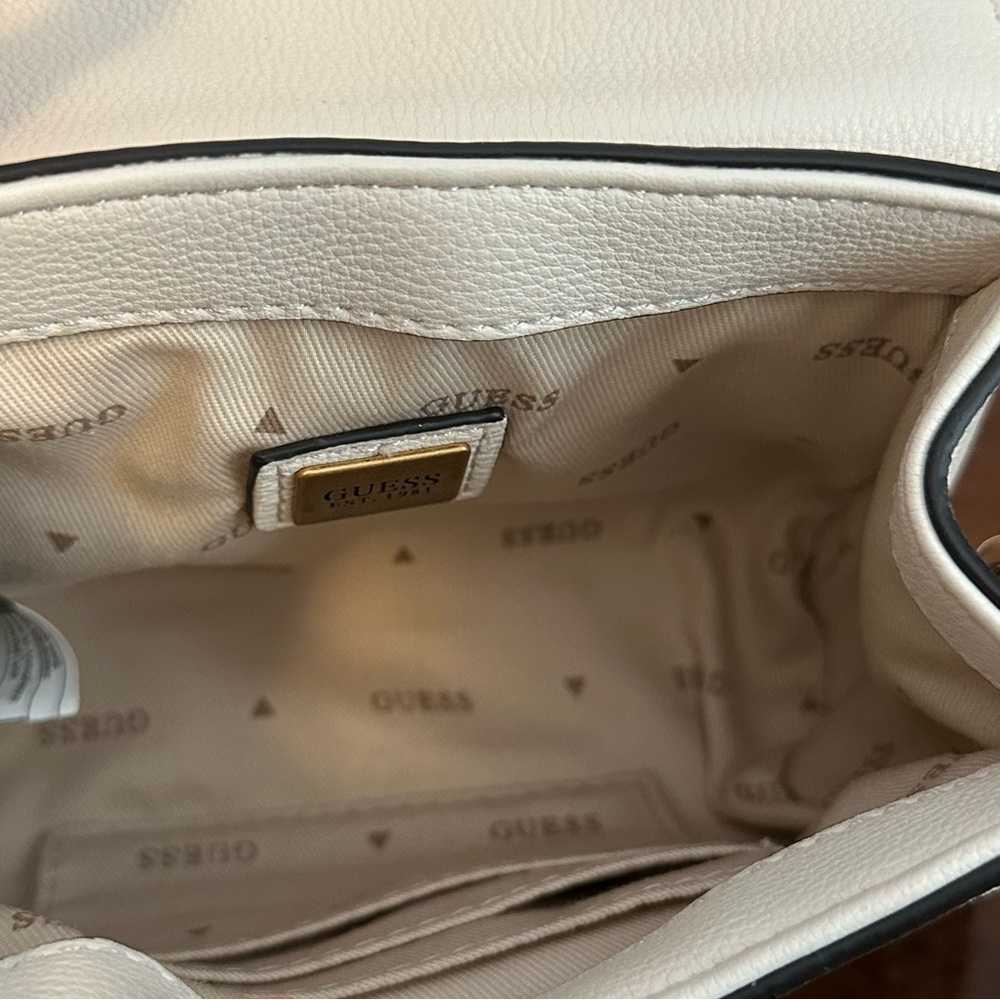 Guess Stephi Jacquard Logo Micro Mini Bag in brown - Picture 7 of 11